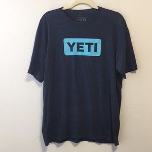 Yeti Logo Blue Tee Shirt